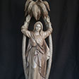 Holy Corona carved in lime wood by sculptor Helmut Perathoner