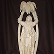 Holy Corona carved in lime wood (natural wood before staining) by sculptor Helmut Perathoner