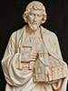 Saint Joseph with church - detail nature - Helmut Petahoner