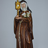 Saint Clare 100cm painted - Woodcarver Perathoner Helmut