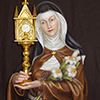 Saint Clare with monstrance - Woodcarver Perathoner Helmut